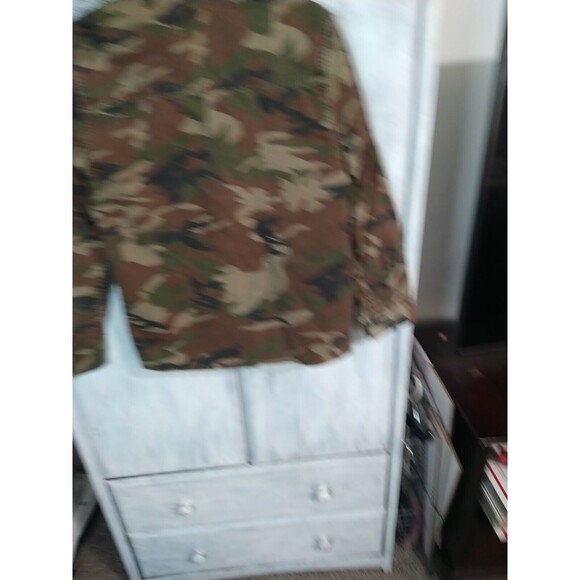 Zara Camouflage Button Up shirt/ Jacket Size Small Outdoorsy - Picture 7 of 10